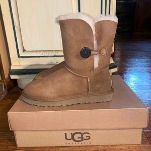 UGG® Bailey Button II Suede Water-Repellent Boots